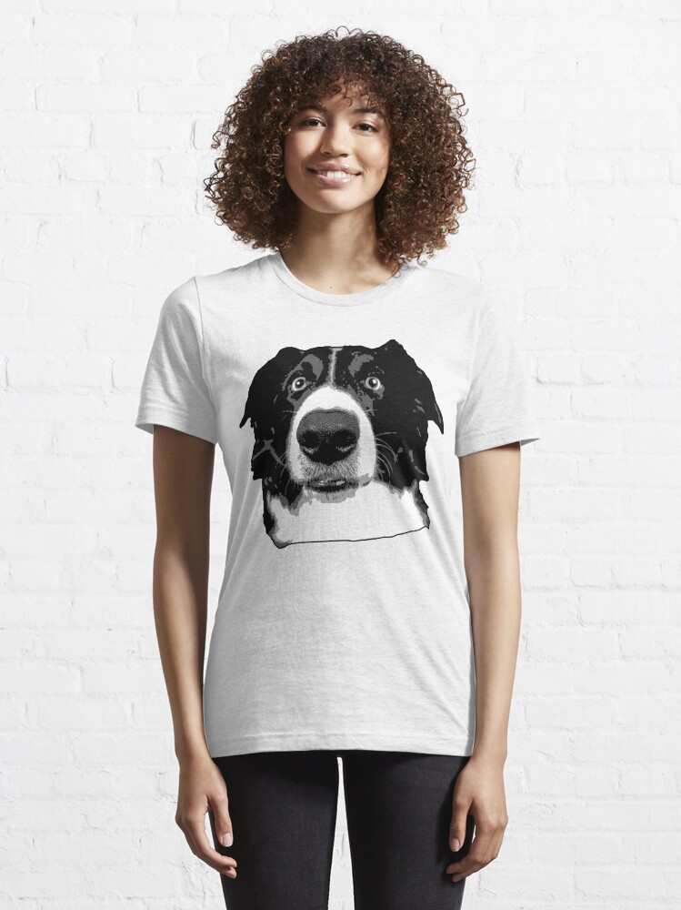 Alternative Ansicht von Border Collie Face Essential T-Shirt