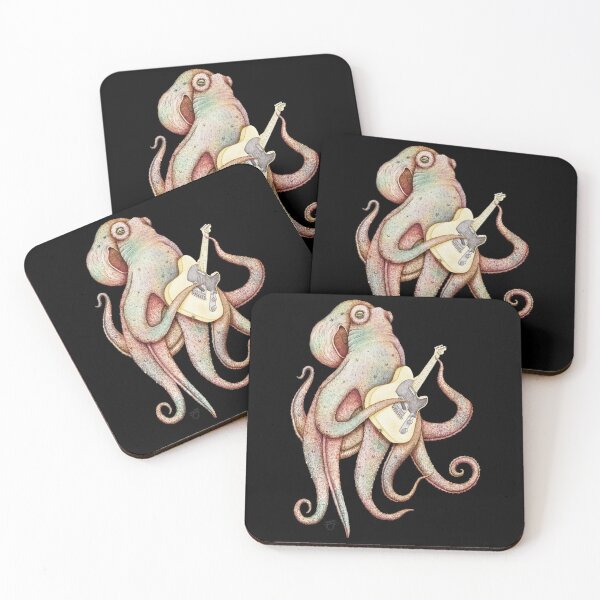 Item preview, POLAH - the axe wielding Octopus - Butterscotch Blond designed and sold by ShorelineSally.