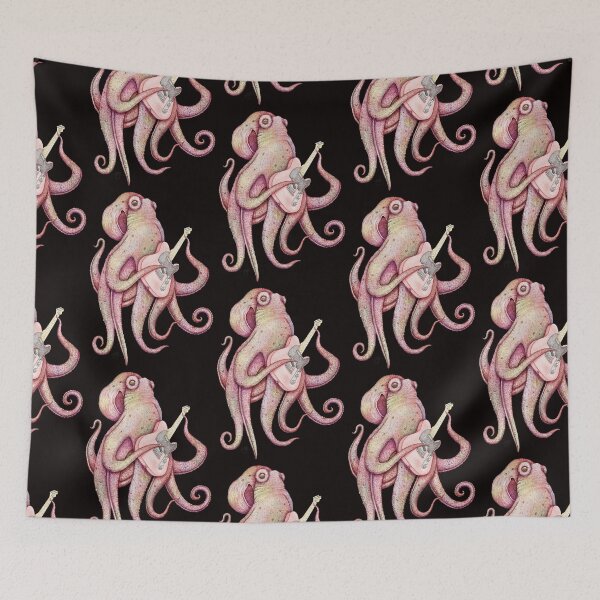 Item preview, POLAH - the axe wielding Octopus - Red designed and sold by ShorelineSally.