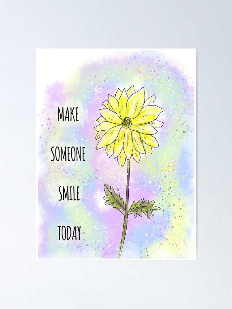 Alternate view of Inspiring Idea: Make Someone Smile Today Poster
