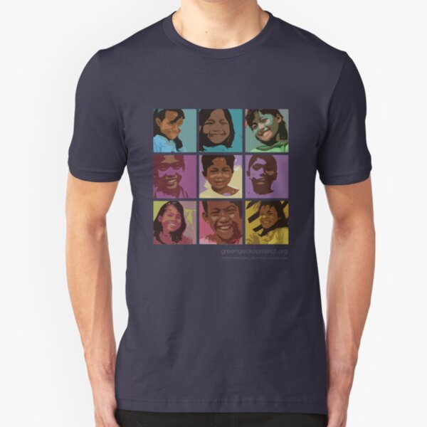 Pop art Geckos Slim Fit T-Shirt