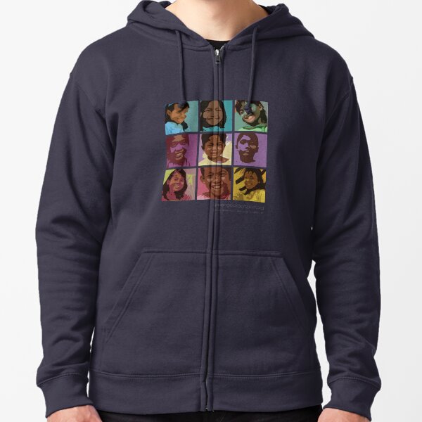 Pop art Geckos Zipped Hoodie