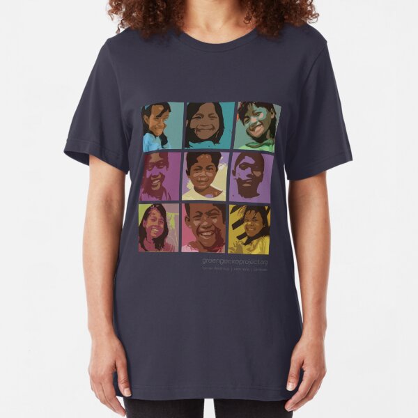 Pop art Geckos Slim Fit T-Shirt
