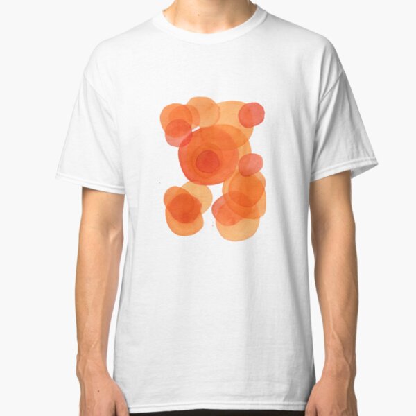 Orange drops, watercolor transparencies Classic T-Shirt