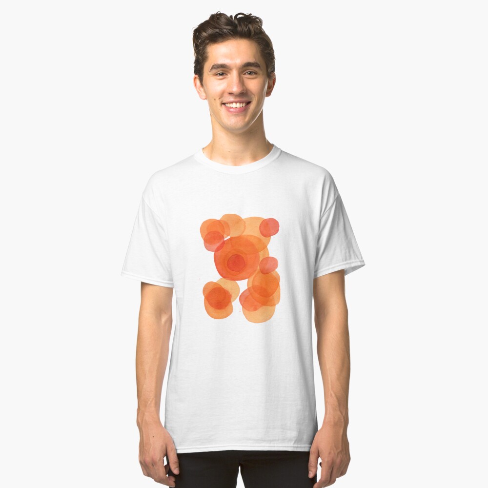 Orange drops, watercolor transparencies Classic T-Shirt