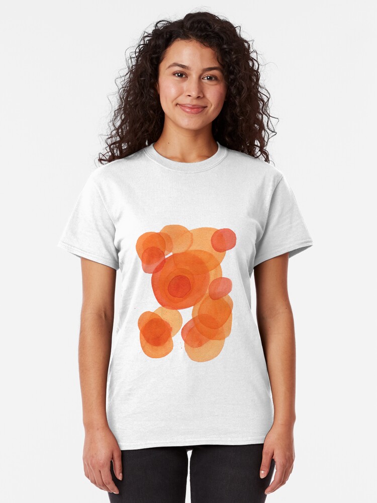 Alternate view of Orange drops, watercolor transparencies Classic T-Shirt