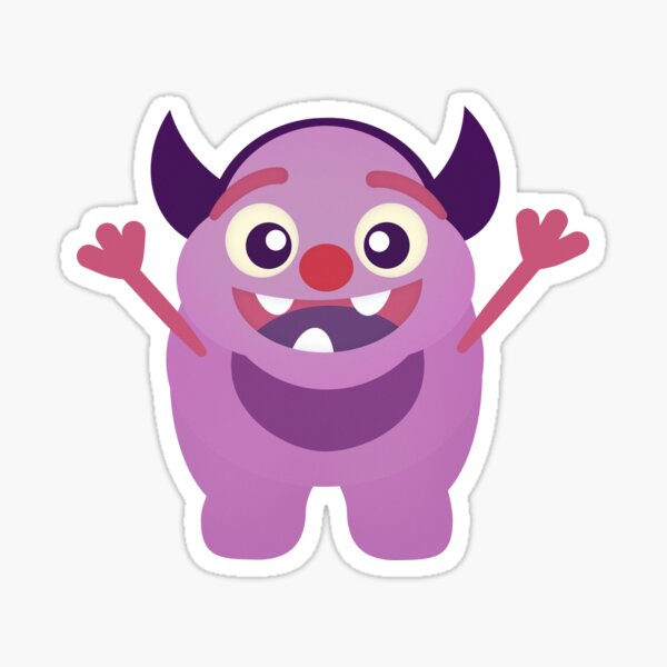 Happy Little Monster Sticker