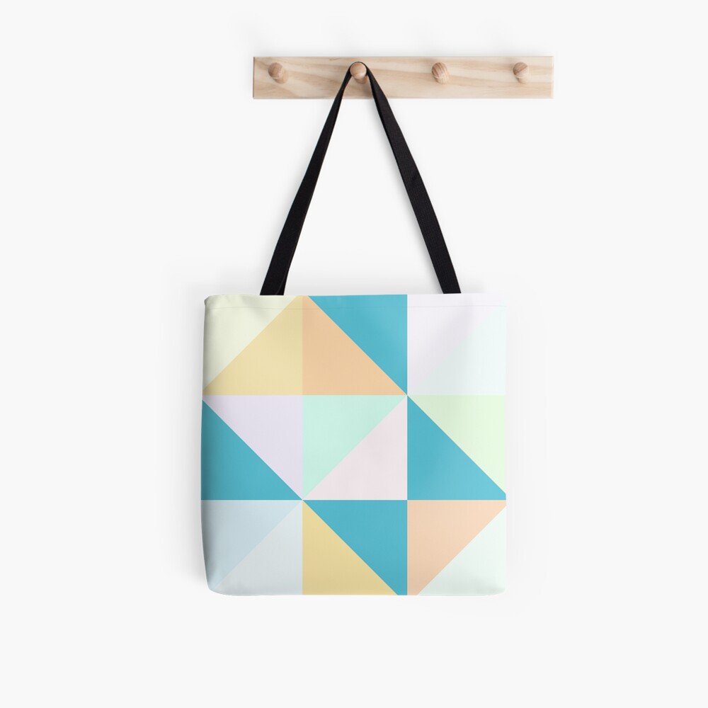 Geometric Creamsicle Tote Bag