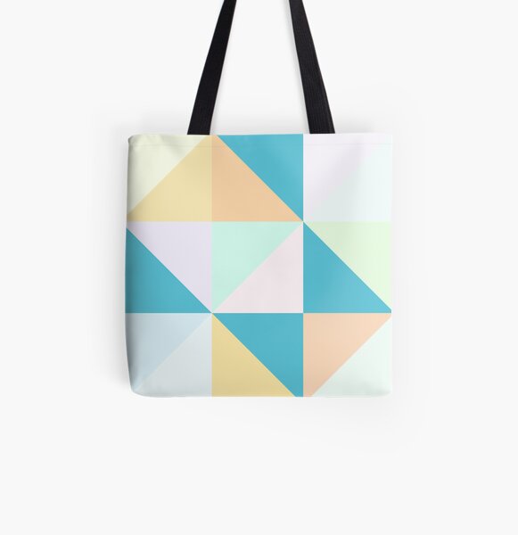 Geometric Creamsicle All Over Print Tote Bag