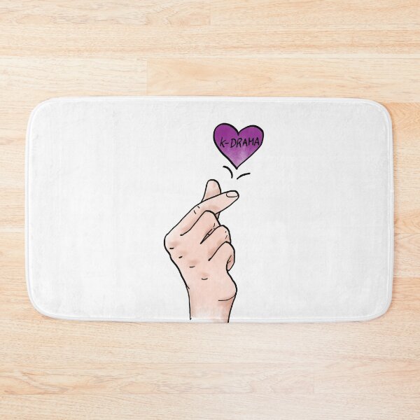 Item preview, I heart K-drama. Kdrama Finger Heart. Korean drama fans. designed and sold by MultiFandomFan.