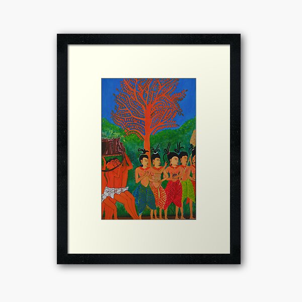 LADIES OF THE COURT by Srey Nao Framed Art Print