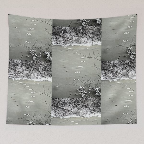 Item preview, Tracks on a Frozen Creek. designed and sold by Billlee.