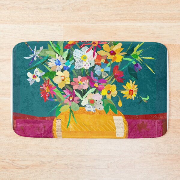 Item preview, Whimsical Collage Flower Pot Still Life Fine Art Wall Decor Print for Living Rooms, Bedroom, Kitchens & More designed and sold by traciwithani.