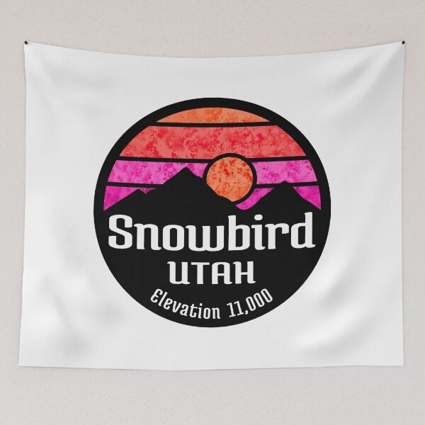 Item preview, Ski Snowbird Utah Skiing Hiking Camping Biking Bike designed and sold by DESTINATIONS DECAL.