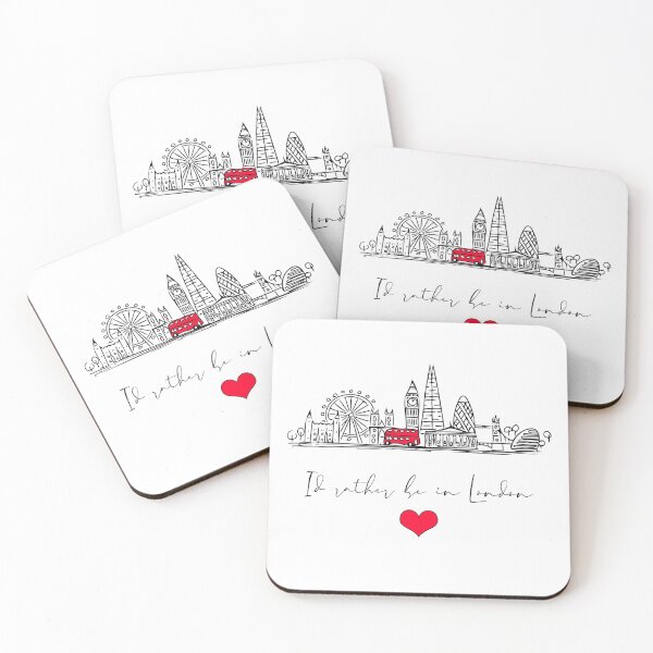 Item preview, I'd Rather Be In London  Cityscape Sketch Design designed and sold by RT-art.
