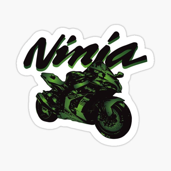2 x kawasaki KWIKASFUKI BIKE MOTORBIKE motorcycle ninja sticker decals A132 