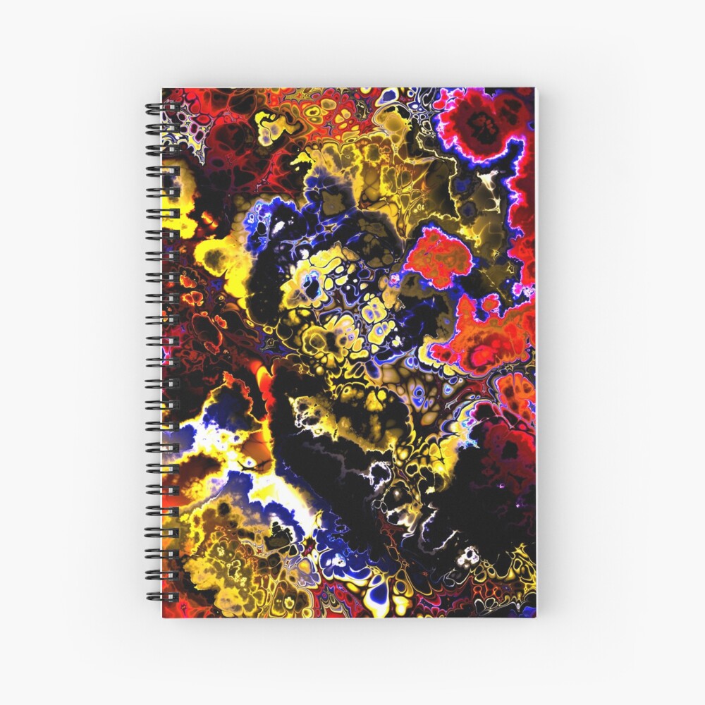 Fractal,color mixed Spiral Notebook