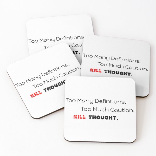 Item preview, Too Many Caution Book Quote  designed and sold by McFlyDesigns.