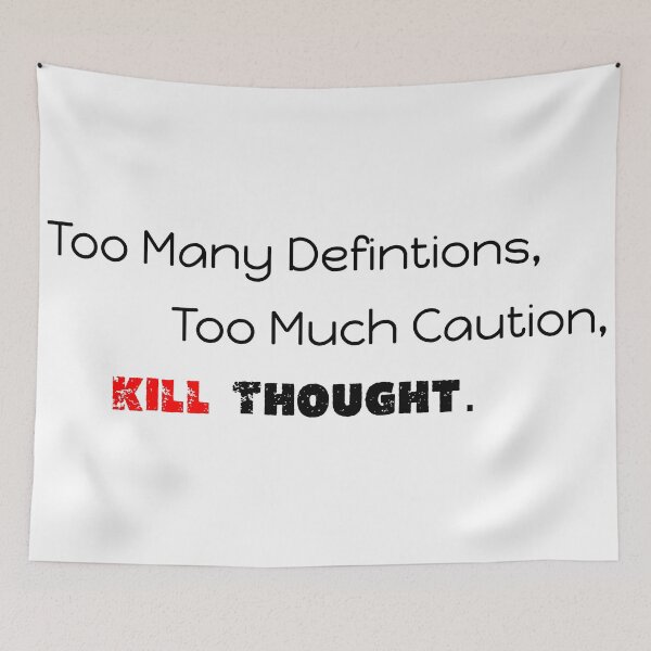 Item preview, Too Many Caution Book Quote  designed and sold by McFlyDesigns.