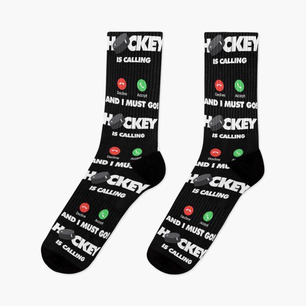 Item preview, Hockey is calling and I must go, Funny Sport Player designed and sold by elhefe.