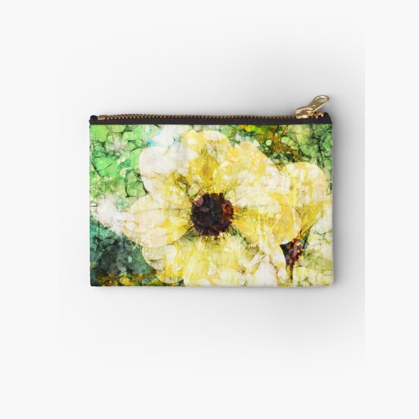 Artikelvorschau, Gelbe Blume strukturierte digitale Kunst entworfen und verkauft von ChangingLight.