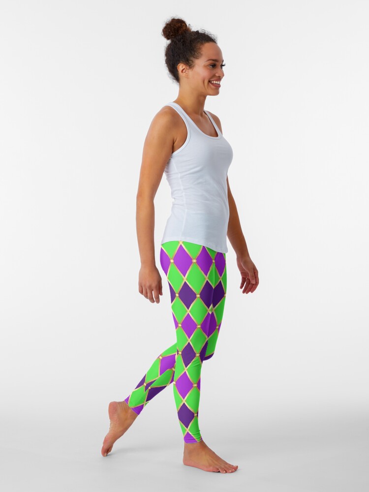 Harlequin Mardi Gras Leggings for Sale by GalinaAlex