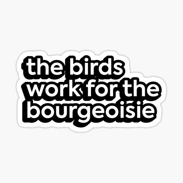 Artikel-Vorschau von Die Vögel arbeiten für die Bourgeoisie, designt und verkauft von spicysally.