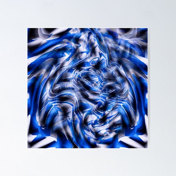 Item preview, Blue Psychedelic Warp  designed and sold by BigTexFunkadelic.