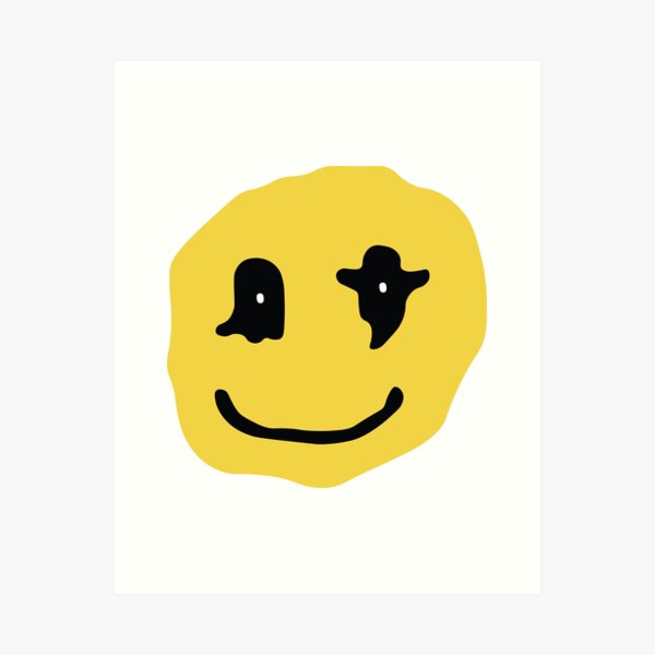 Kids See Ghost Smiley Face Art Print