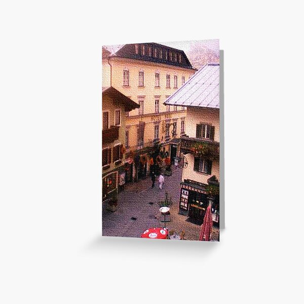 "Quiet Street - Lofer, Salzburg, Austria" Greeting Card