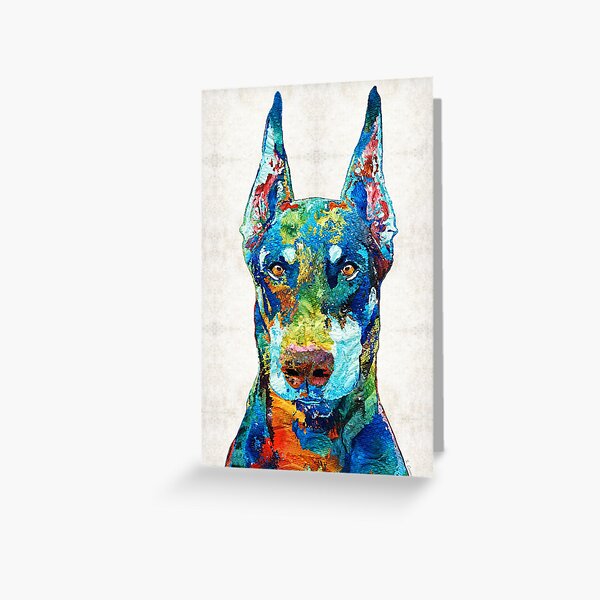 ArtDog Necklace Silver Plated Dog Pendant on a Snake Chain Doberman Pinscher