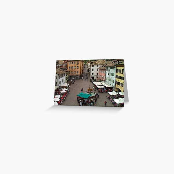 "Streetscape - Caldaro al Lago, Veneto, Italy" Greeting Card