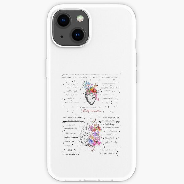 Herz und Gehirn iPhone Flexible Hülle