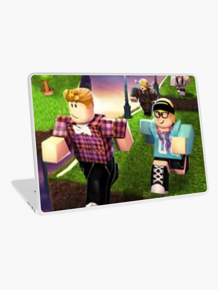 Roblox Game Walking On Blue Laptop Skin By Best5trading Redbubble - roblox block hide and seek