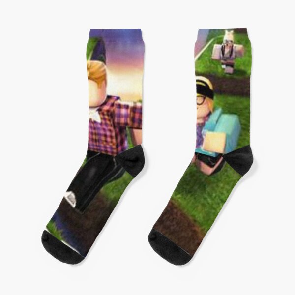 Roblox Powering Imagination Flip Socks By Best5trading Redbubble - roblox plaid skirt template
