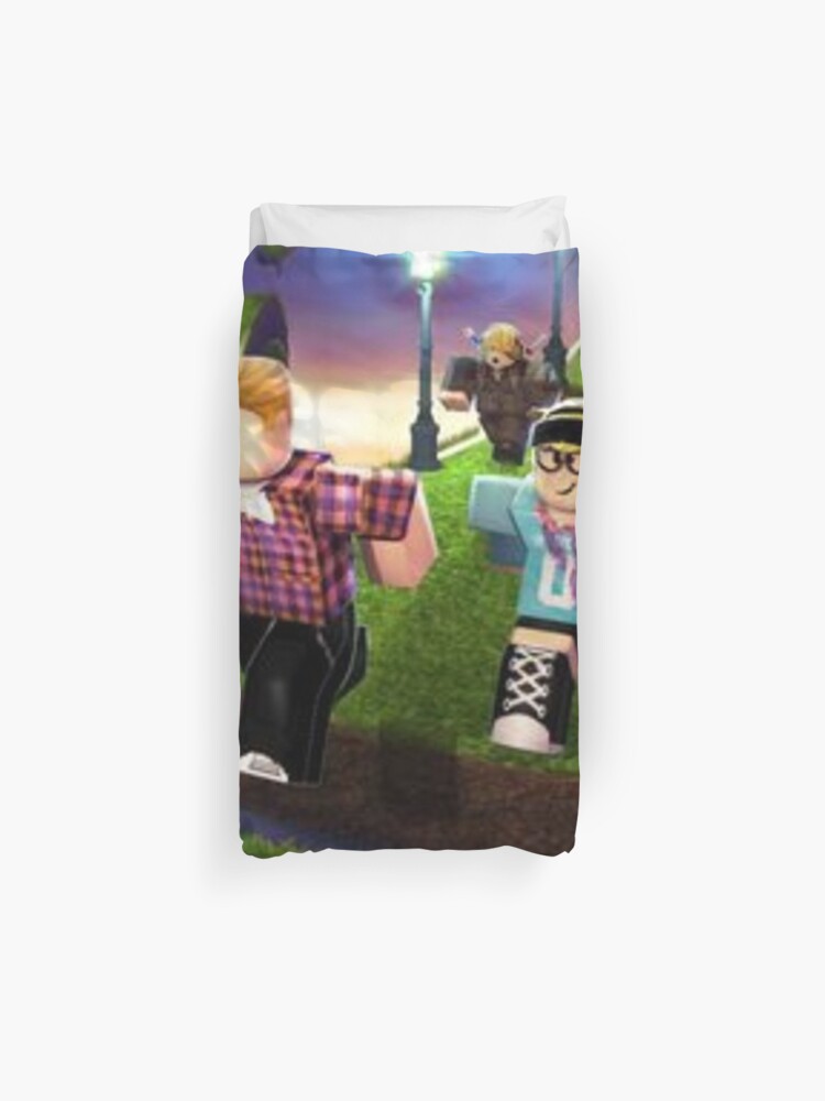 Roblox Game Walking On Blue Duvet Cover By Best5trading Redbubble - roblox logo blue comforter by best5trading redbubble