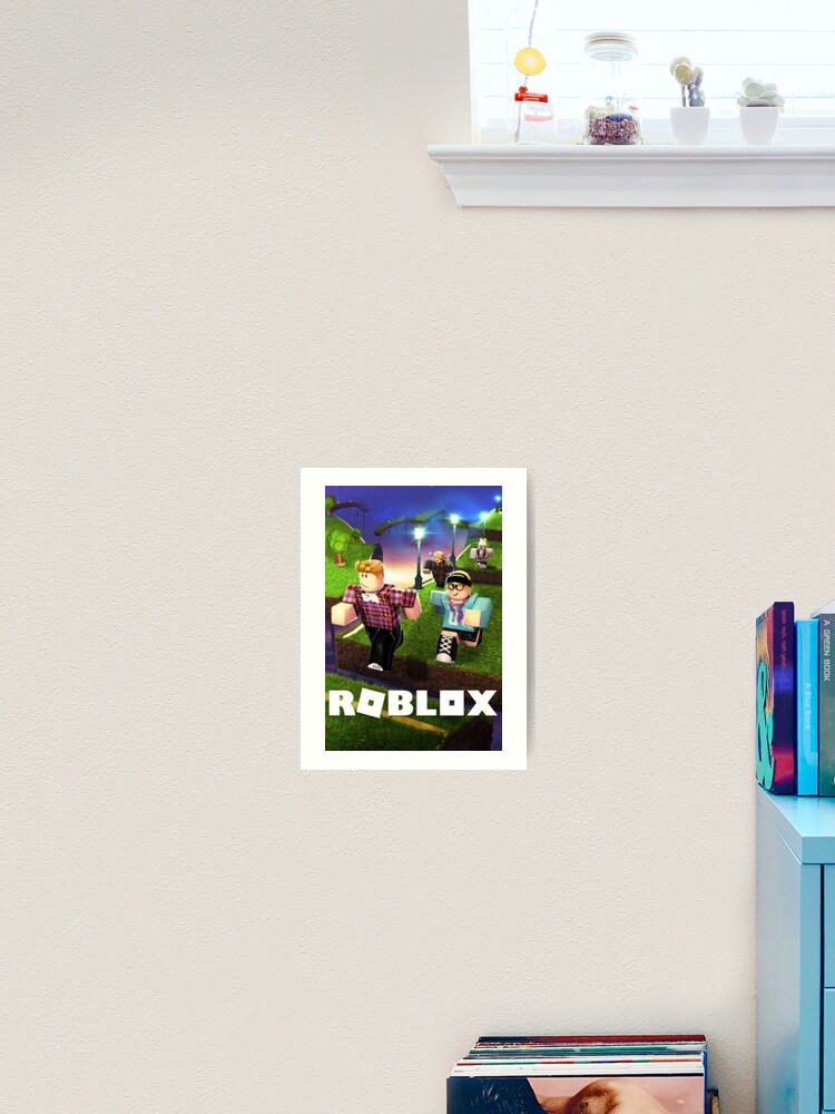 Roblox Game Walking On Blue Art Print By Best5trading Redbubble - roblox game walking on blue metal print by best5trading redbubble