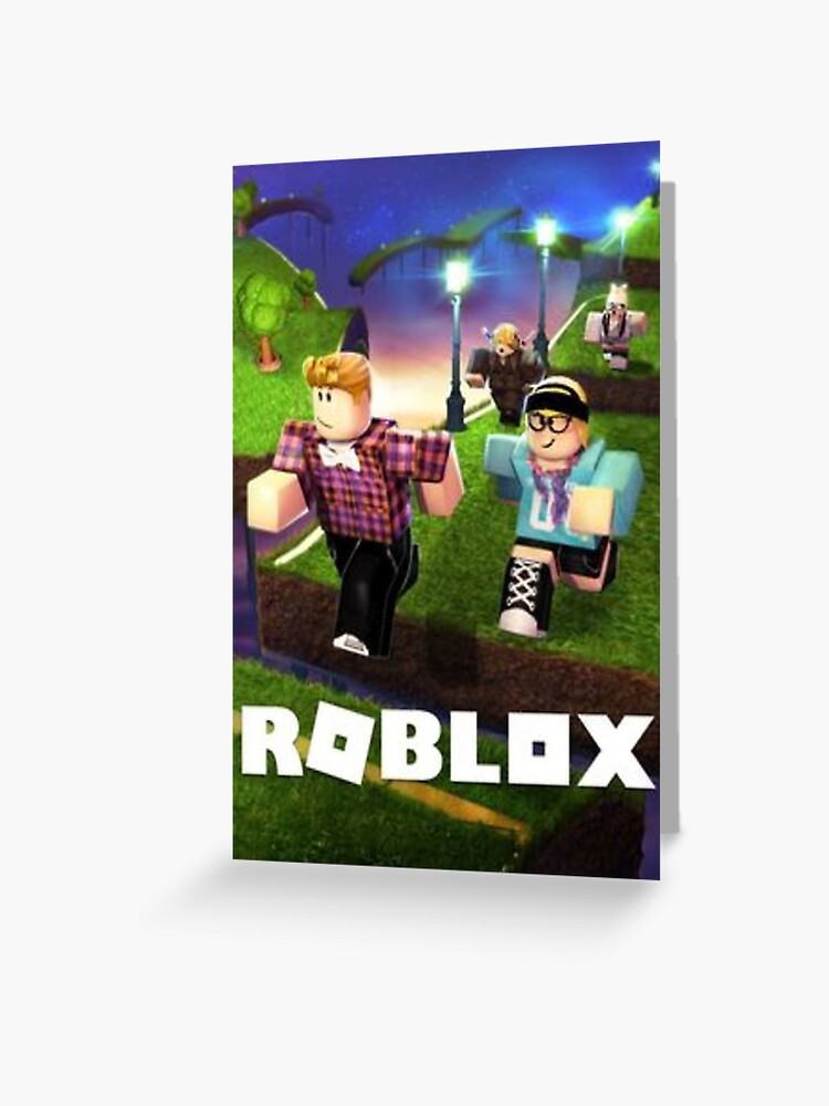 Roblox Game Walking On Blue Greeting Card By Best5trading Redbubble - roblox . com game card