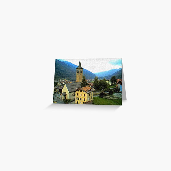 "Church - Vicenza, Ossana, Italy" Greeting Card