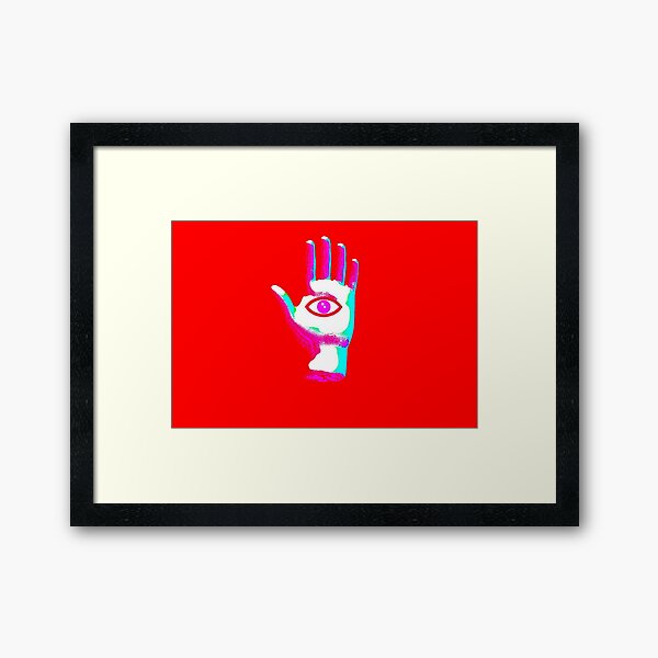 Psychedelic Hand #1 Framed Art Print