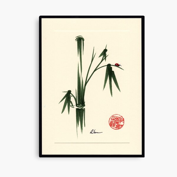 "She Walks in Beauty" Huntington Gardens Plein Air Ladybug Canvas Print