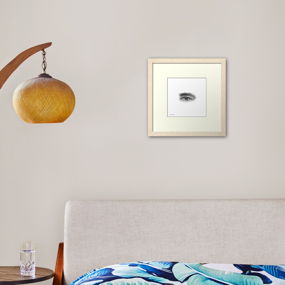 Eye love you Framed Art Print