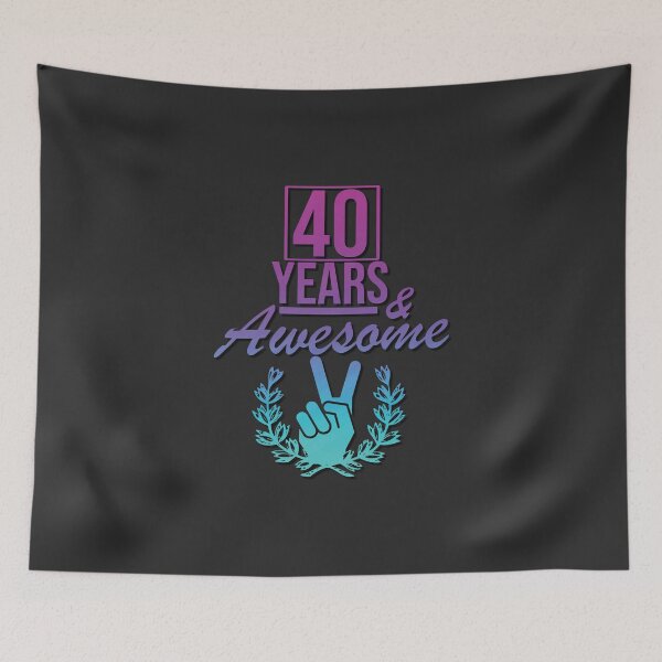 Item preview, 40 Years and awesome designed and sold by Cutebutfunny.