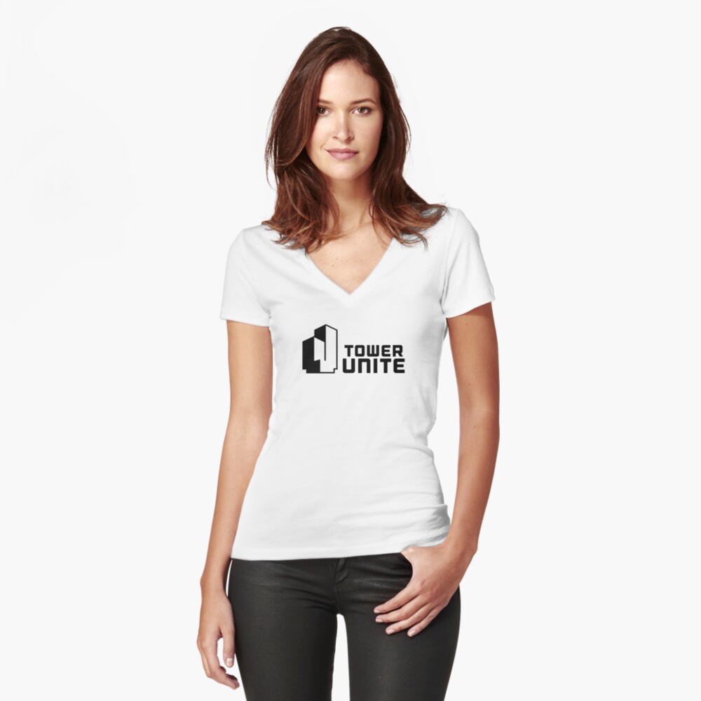 Item preview, Fitted V-Neck T-Shirt designed and sold by PixelTailGames.