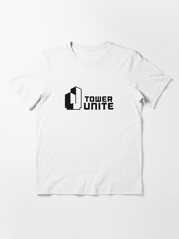 Thumbnail 3 of 7, Essential T-Shirt, Tower Unite Logo Black designed and sold by PixelTailGames.