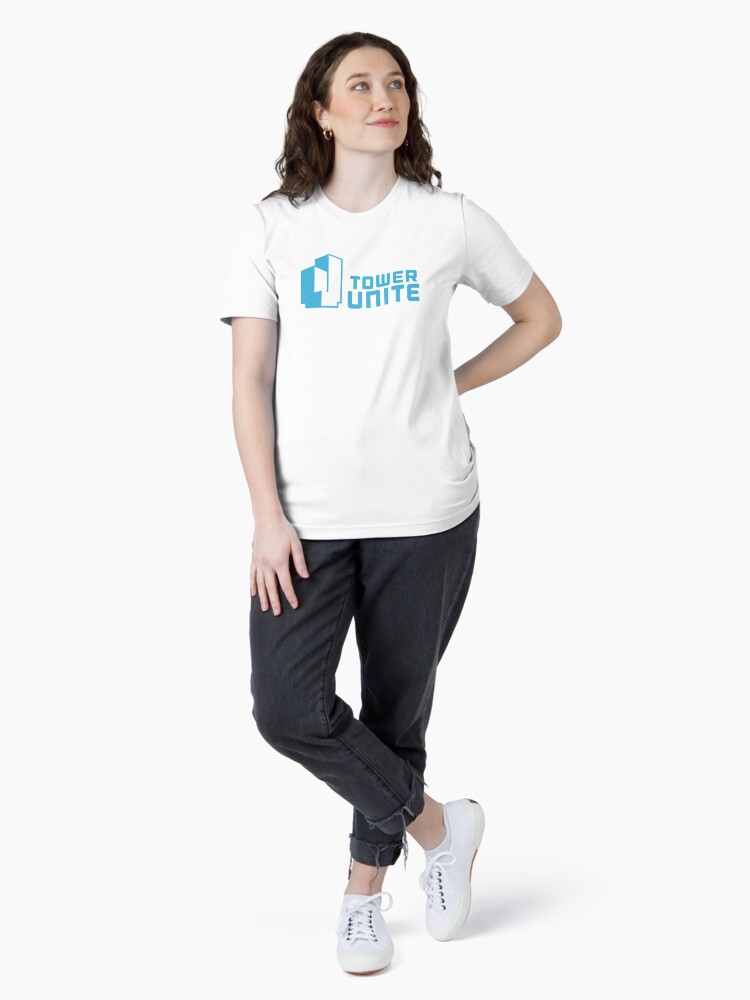 Thumbnail 4 of 7, Essential T-Shirt, Tower Unite Logo Blue designed and sold by PixelTailGames.
