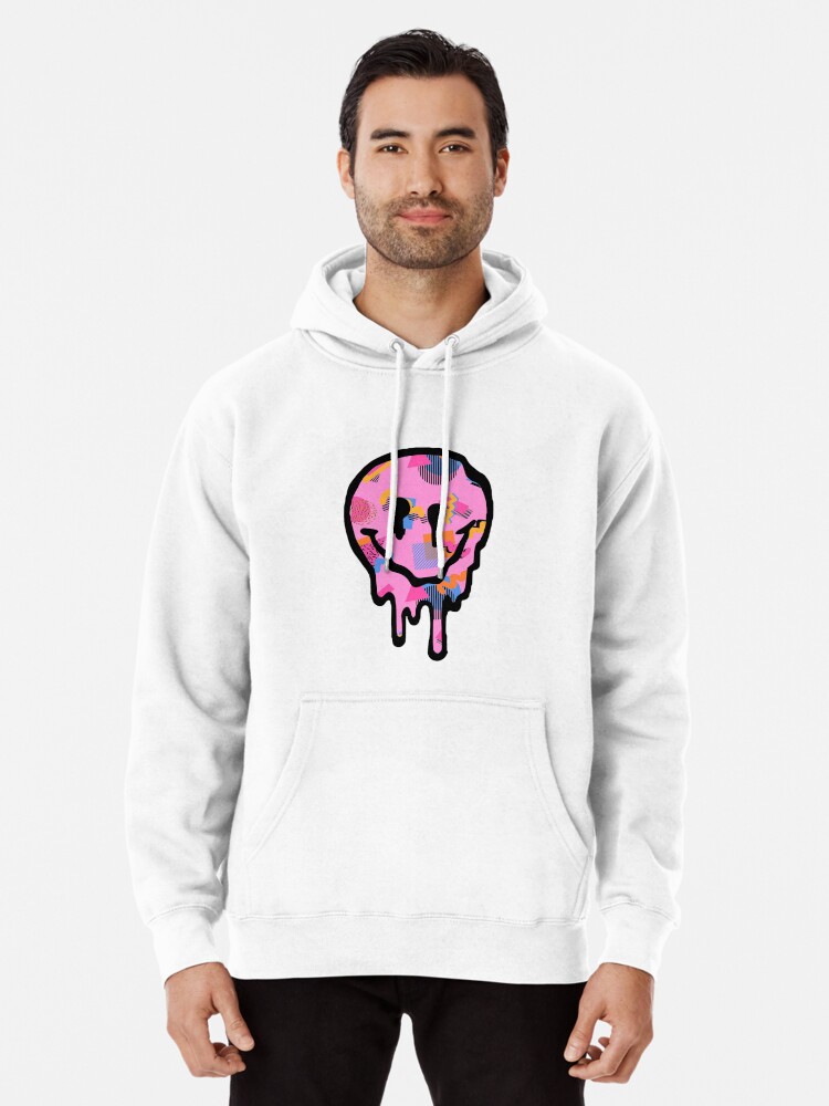 Drippy smiley face hoodie hot sale