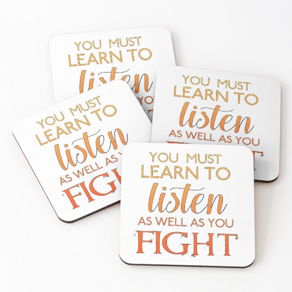 Item preview, Merlin-Inspired "Listen As Well As You Fight" designed and sold by mulberrydragon.
