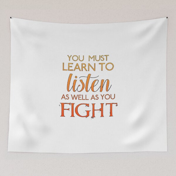 Item preview, Merlin-Inspired "Listen As Well As You Fight" designed and sold by mulberrydragon.
