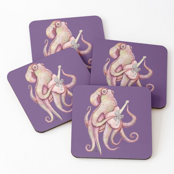 Item preview, POLAH - the axe wielding Octopus - on purple designed and sold by ShorelineSally.